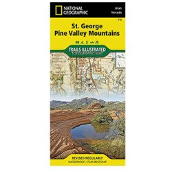 National Geographic 715 St George, Pine Valley Mountain Map